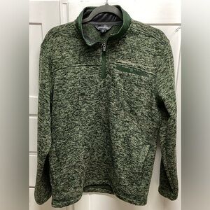 Eddie Bauer Men's Sweater Fleece Green Small